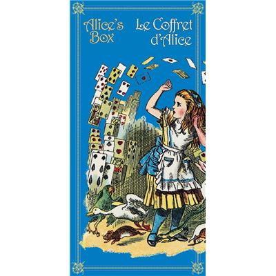 [CARROLL] LE COFFRET D'ALICE / Alice's Box (deux livres et un jeu de cartes) - Lewis Carroll. Illustrations de John Tenniel